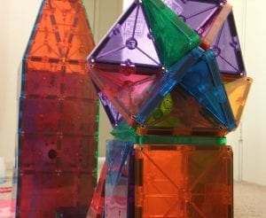 Magna Tiles are toys that encourage learning. Colorful Magna Tiles are also great fun materials children love to play with.