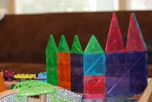 Magna tiles are great toys that kids enjoy playing with.