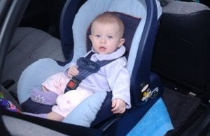 A baby is very comfortable in his best convertible car seat. The convertible car seat is one best brand. 