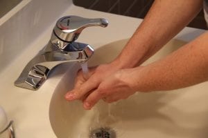 safety for baby - washing hands before going inside the nursery room and touching an infant