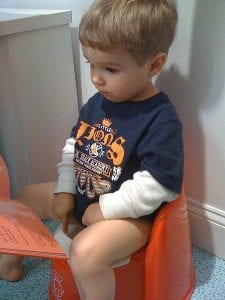 You don't need tools to conduct potty training. your child is willing to sit on the chair and cooperate. Make the process interesting and fun.