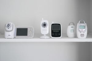 Different baby monitors: A variety of baby monitors showcasing various types, including audio, video, and smart monitors. Each monitor offers unique features to help parents monitor their baby's well-being and provide peace of mind. The image highlights the diversity in baby monitor options available.