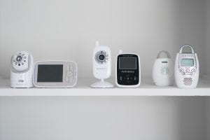 Different baby monitors: A variety of baby monitor models showcasing various types of monitors, including audio, video, and smart baby monitors. Each baby monitor offers unique features to help parents monitor their baby and provide peace of mind. The image highlights the diversity in baby monitors available.