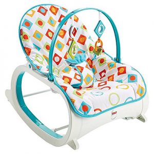 A cozy baby rocker featuring a soft, cushioned seat in gentle pastel tones. The ergonomic design provides comfort and support for infants, allowing them to enjoy soothing rocking motions. The sturdy frame ensures stability, while the adjustable harness keeps the baby secure. 
