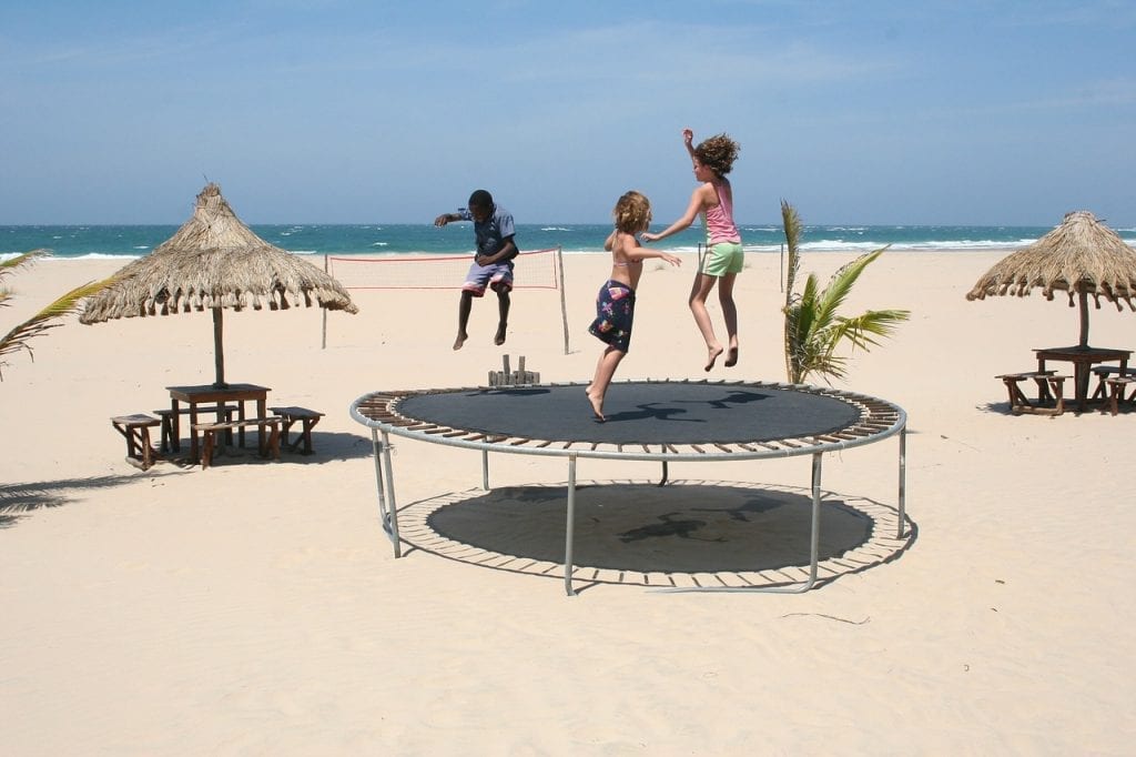 Using springfree trampolines in trampoline parks