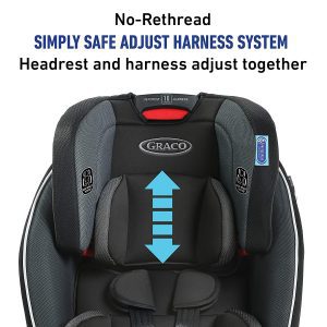 This Graco 4-in-one car seat can be converted from rear-facing harness to forward-facing harness then to a belt-position booster.