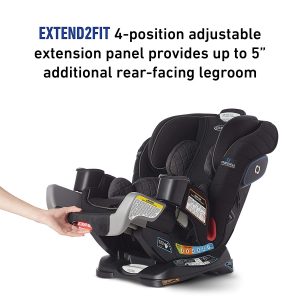 It has a 10-position headrest that can be adjusted as your child gets older.