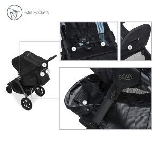 B Agile stroller - Britax Agile B stroller - the parts of this B agile stroller are shown