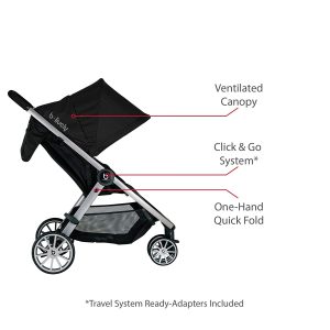 B Agile stroller - Britax B Agile Lively has ventilated canopy. An B agile stroller comes with various features such as the ones highlighted in the photo