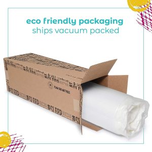 The baby crib mattresses are shipped with vacuum pack which is eco-friendly. 