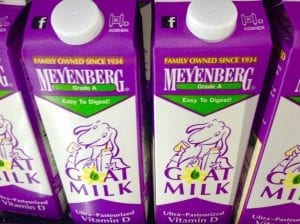 goat milk formula by Meyenberg. This milk is easy to digest with ultra-pastuerized Vitamin D.
