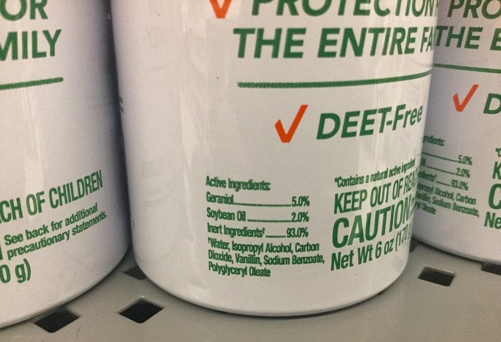 This insect repellent is deet-free