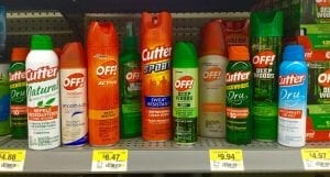 Bug spray - There are many insect repellents to choose from.