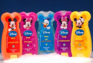 Shampoo for kids: olorful bottles of Disney's best kids' shampoo & conditioner with Mickey and Minnie Mouse designs.