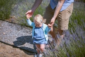 shoes - Little girl enjoying outdoor fun with her daddy.