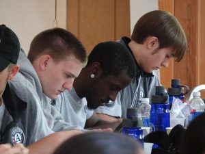 Students focused on taking their exams and school works