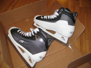 Choose the right size ice skates for your kids. They will be proud of their ice skates.