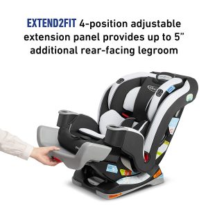 Adjustable positions for the Graco extend2fit 