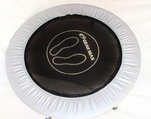 white and black trampoline for kids