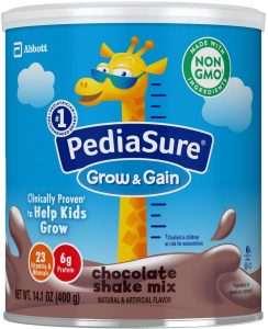 Pediasure is also a trusted brand by most parents.