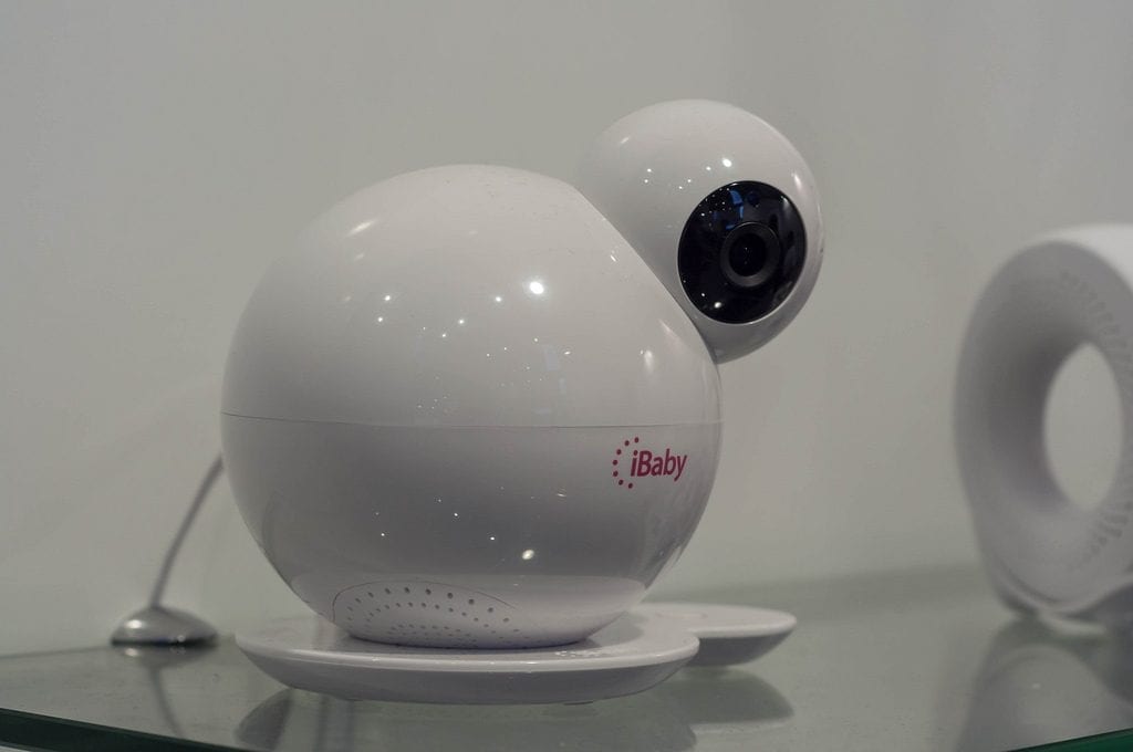 iBaby Baby Monitor: The best audio baby monitor with advanced features, ensuring clear and reliable audio monitoring of your baby. The image shows the sleek and modern iBaby baby monitor device.