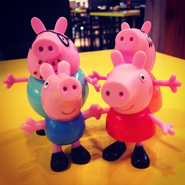 Peppa pig and family