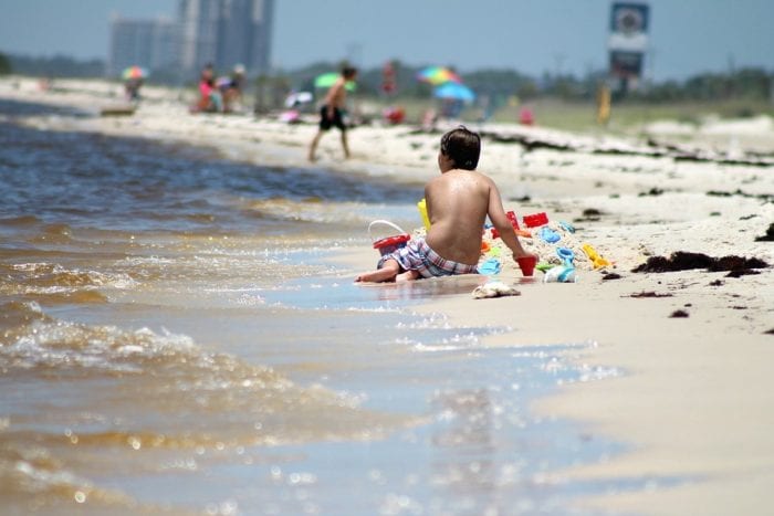 a sunny beach