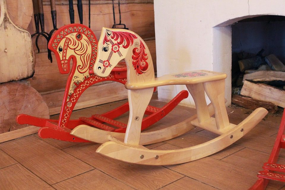The best rocking horses are beautiful.