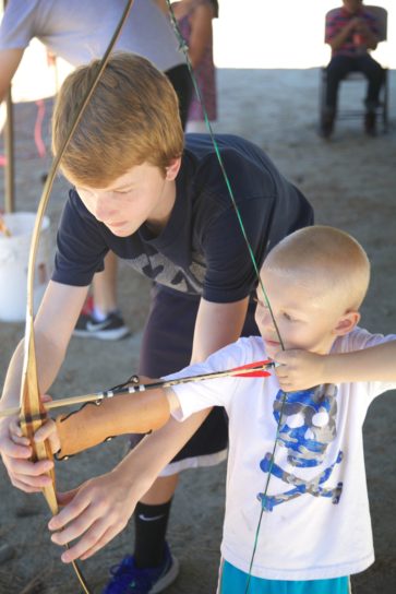 Getting your child a bow and arrow with ambidextrous design just means that it can work for shooting both left handed and right handed