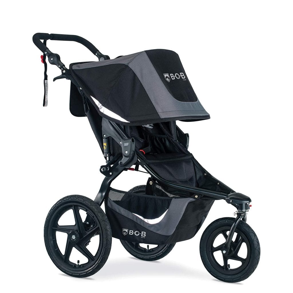 Bob gear stoller - Moms will love this stroller for babies, it has two large wheels on the back and a single front wheel.