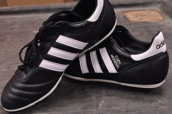 Adidas black football shoes