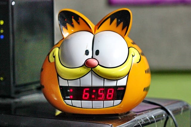 Garfield clock for children and adults.