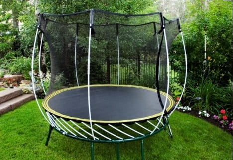 Adorable trampoline! Children's trampoline games. Bounce pads come in a variety of types. Trampoline shapes include round trampoline, square trampoline, rectangle trampoline, etc. This one is a great option for moms.