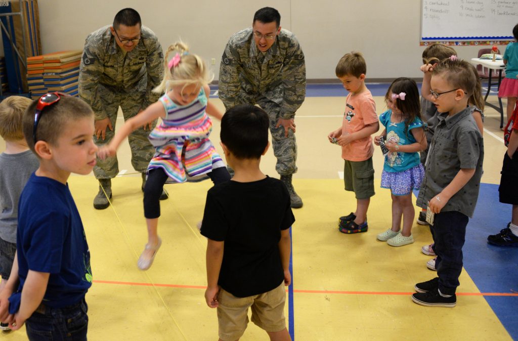 Kids having fun together while playing indoors. 