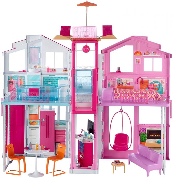 The Barbie Dreamhouse Dollhouse And Other Accessories Family Hype