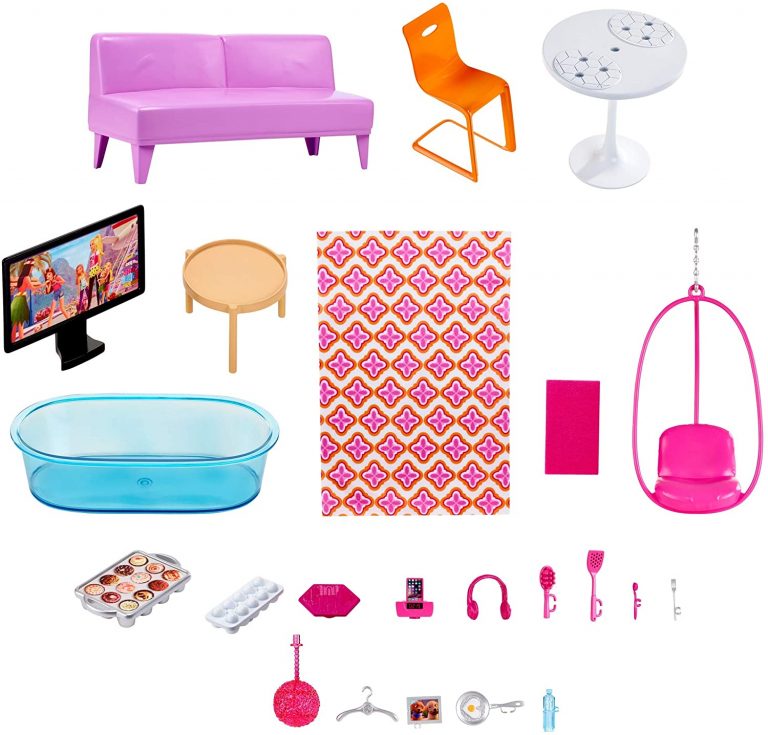 The Barbie Dreamhouse Dollhouse And Other Accessories Family Hype