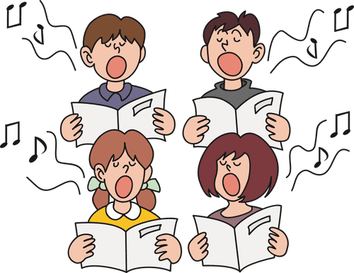 kids singing. they must have the best microphone for kids. kids singing with facial expression