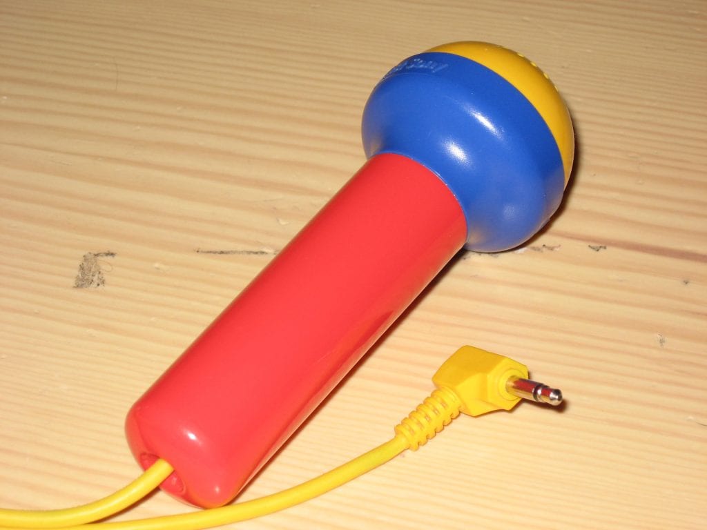 Toy microphone for kids. An excellent toy to help your children develop his singing talent. Get the best kid's microphone.