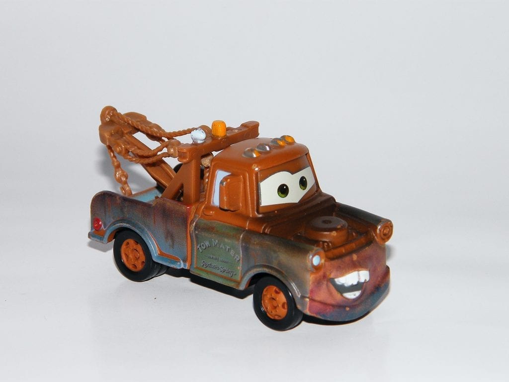 Max Tow Truck has turbo speed action while Big Heavy Duty Wrecker Tow Truck Police Toy for Kids with friction power with double hooks does not need batteries and it's non-toxic. Would you go for max tow truck? Toy Truck: Mater the rusty toy tow truck