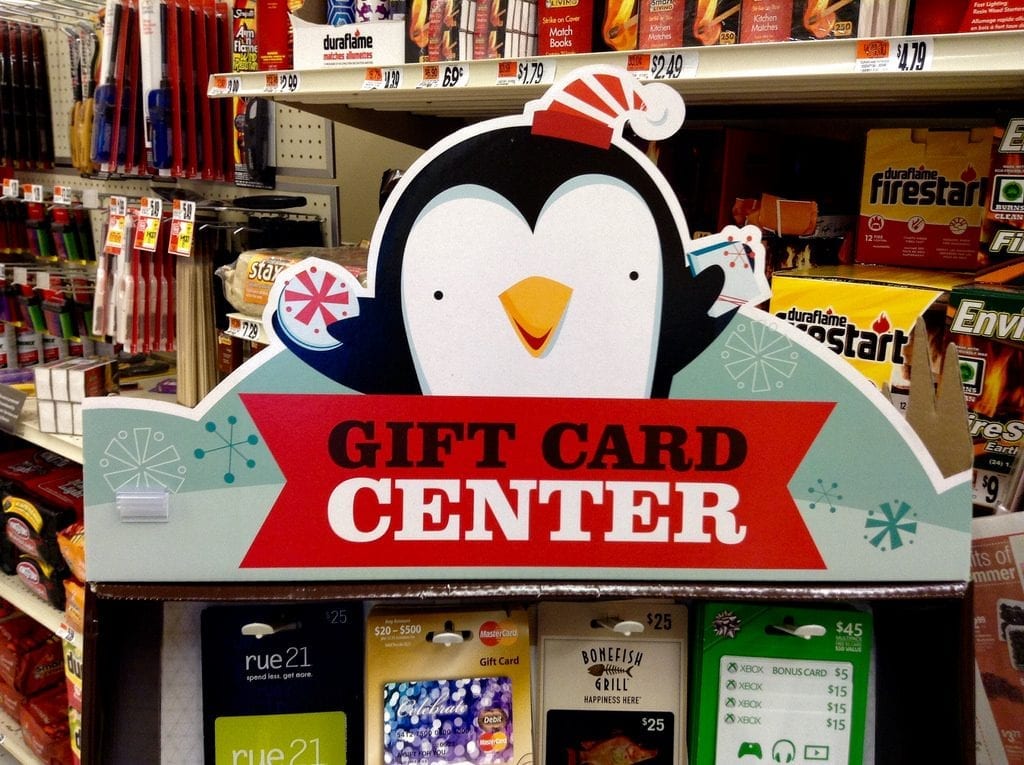 Gift card center. A great gift for 11 year old girl. The girl can freely choose what she likes on her 11th birthday.