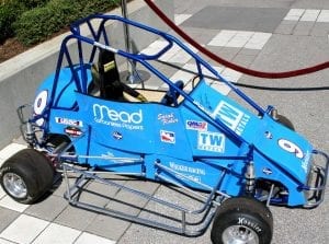 cute blue race go cart for your little kid