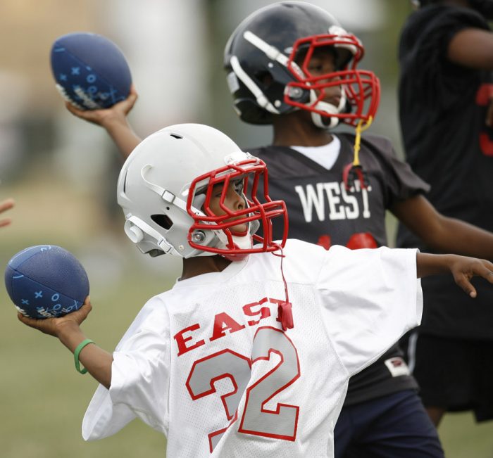 youth wearing youth helmet