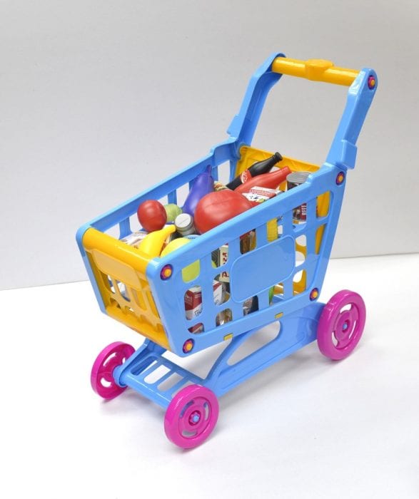 The top purchasing trolley for toddlers is one of the great ways for children to pretend to shop, and it allows them to make healthy, along with economic choices. It comes with durable plastic wheels that spin all the way around for good and fluid movement. The kids will definitely enjoy their shopping experience with this.