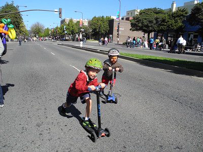 scooters for kids, used for fun.