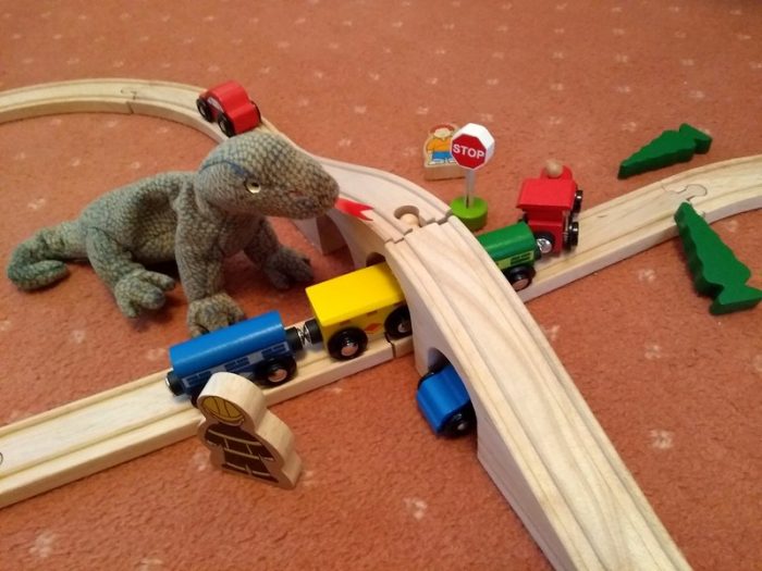 dinosaur train collection for kids: Miniature train toys and dinosaur