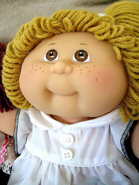 paradise galleries - Cabbage Patch Kids Doll with hair made of yarn, cute and chubby cheeks. This good baby doll is great for 1 year old and up. 