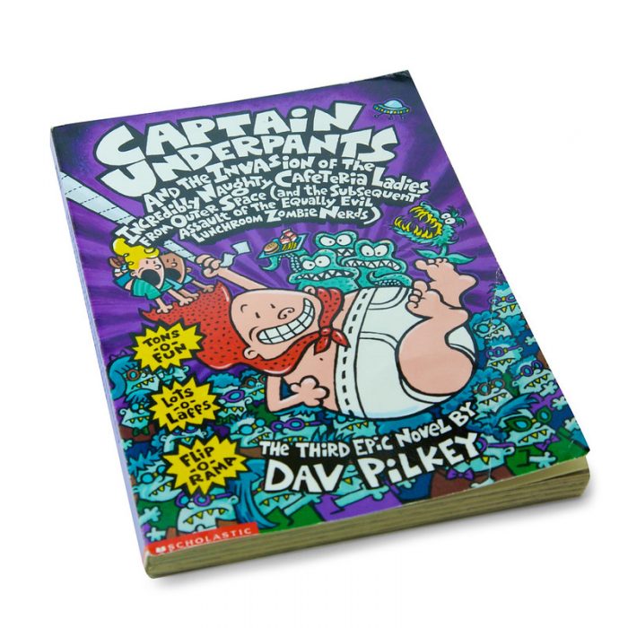 One of the books to consider reading: Capitan Underpants - Dav Pilkey