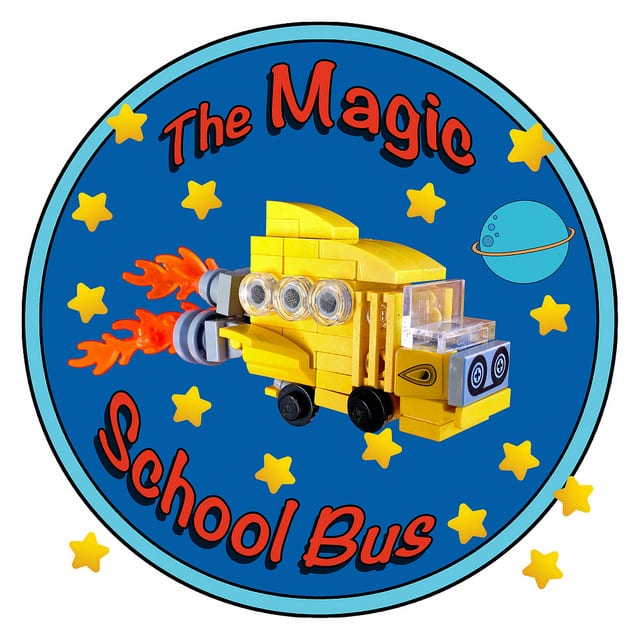 The yellow magic school bus that children really love