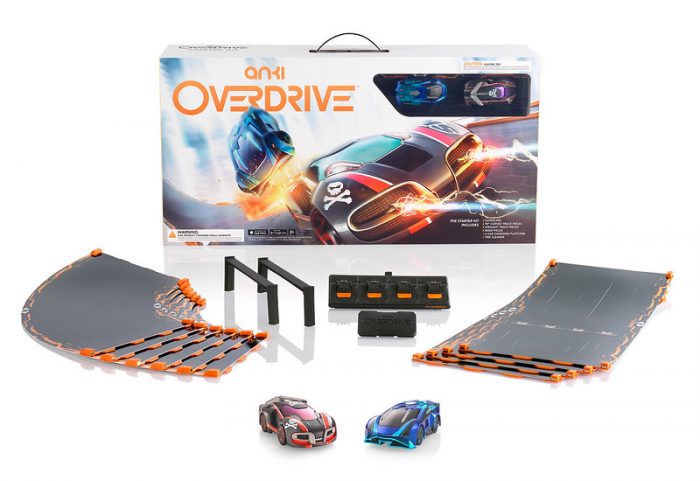 Keep the race car track clear of debris whenever it’s in use. Anki Overdrive with two mobiles and circuit