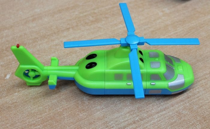 Best RC copter: Blue and green colored helicopter for kids